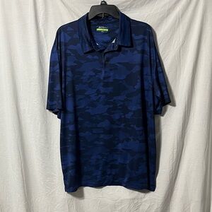 Hogan Blue Camo Polo Shirt